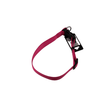 Coleira grande nylon - Rosa