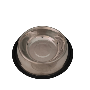 Comedouro de inox médio anti derrapante liso de 1800 ml Comedouro de inox médio anti derrapante liso de 1800 ml
