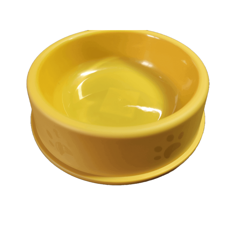 Comedouro Redondo Animal - Amarelo Comedouro Redondo Animal - Amarelo