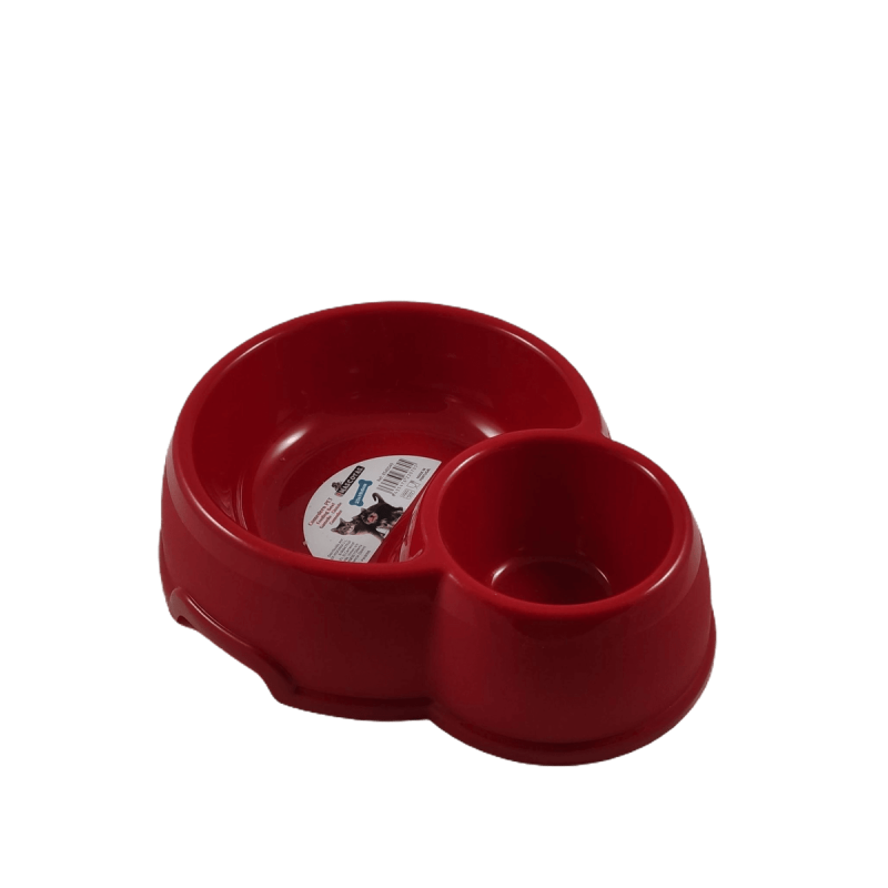 Comedouro redondo duplo - Vermelho Comedouro redondo duplo - Vermelho