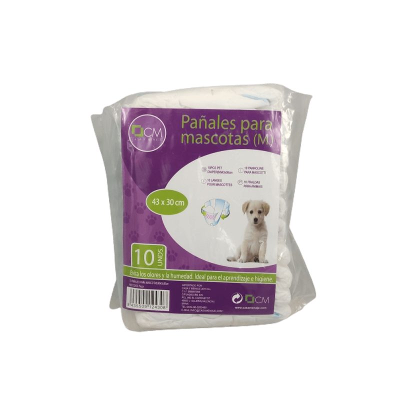 Fraldas descartáveis para animal M - à unidade Fraldas descartáveis para animal M - à unidade