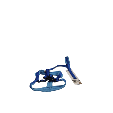 Trela com Peitoral Grande em tecido - Azul Trela com Peitoral Grande em tecido - Azul