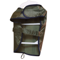 Roupa Animal - Impermeável com Riscas Refletoras - 25 cm Verde Tropa Roupa Animal - Impermeável com Riscas Refletoras - 25 cm Verde Tropa