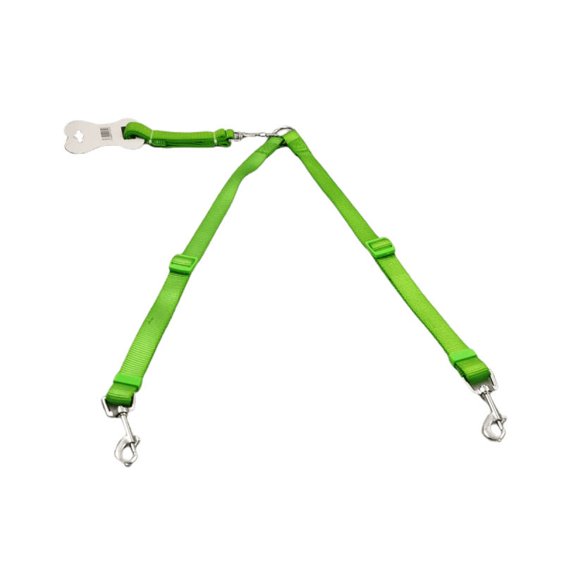 Trela Dupla Nylon Grande - Verde Trela Dupla Nylon Grande - Verde