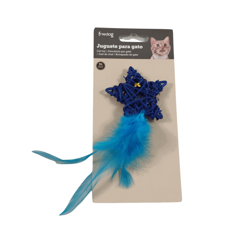 Brinquedo para Gato - Estrela com Plumas Brinquedo para Gato - Estrela com Plumas