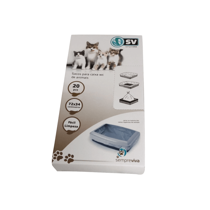 Sacos para WC caixa Higiénica de gato 72 x 34 cm Sacos para WC caixa Higiénica de gato 72 x 34 cm