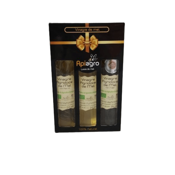 Luxos de Mel – Conjunto de Vinagres de Mel | 3 × 250 ml