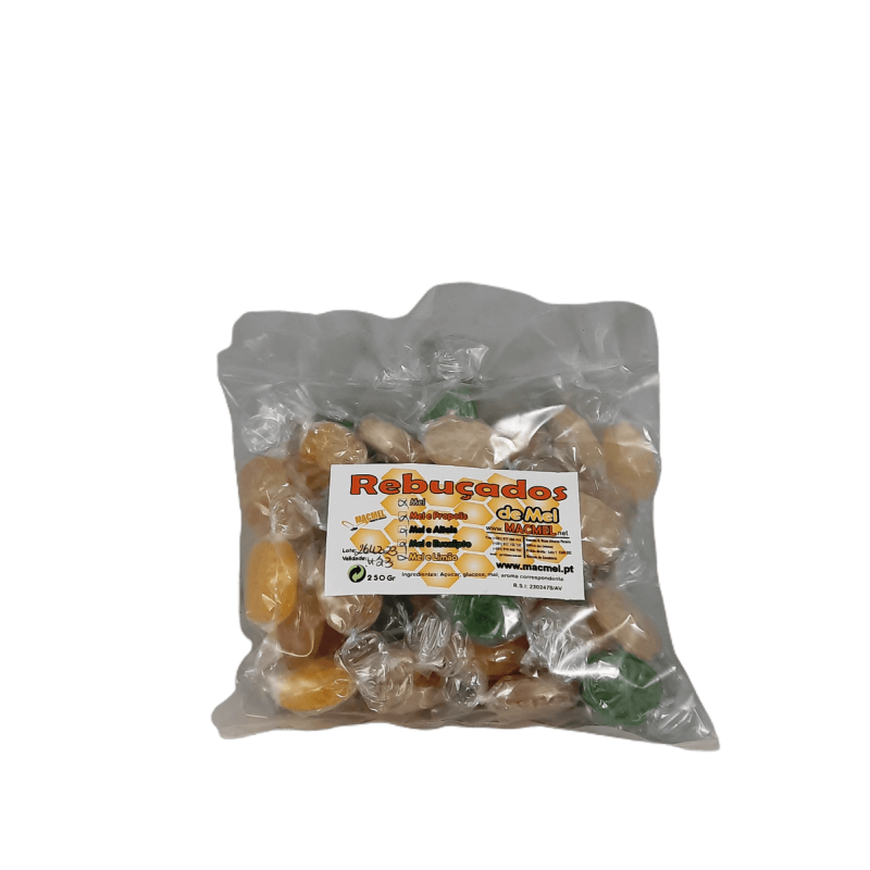 Rebuçados de Mel Sortidos – Saco de 250 g Rebuçados de Mel Sortidos – Saco de 250 g