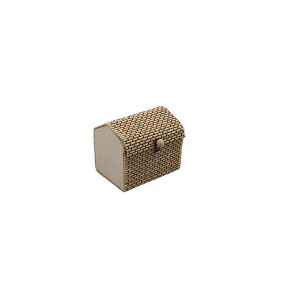 Caixa de Bambu em Forma de Casa M – 9 × 7 × 8 cm