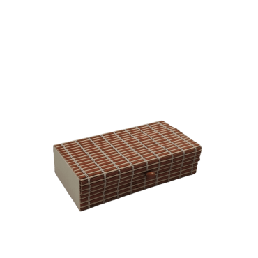 Caixa de Bambu Retangular Grande – 22,5 × 12 × 5 cm