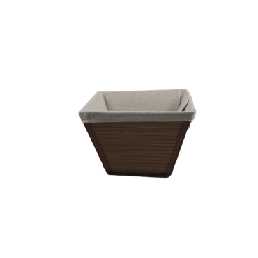 Cesta Quadrada com Interior em Tecido – 20 × 20 × 15 cm Cesta Quadrada com Interior em Tecido – 20 × 20 × 15 cm