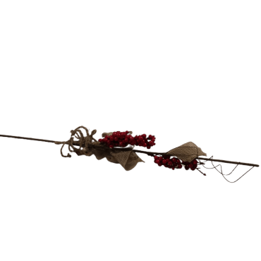 Ramo de Natal Decorativo – Vermelho e Corda, 55 cm Ramo de Natal Decorativo – Vermelho e Corda, 55 cm