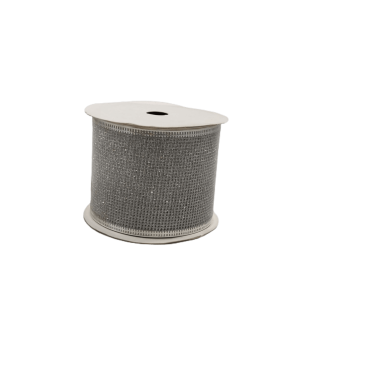Fita Decorativa Prateada – Rolo de 6,3 cm × 270 cm