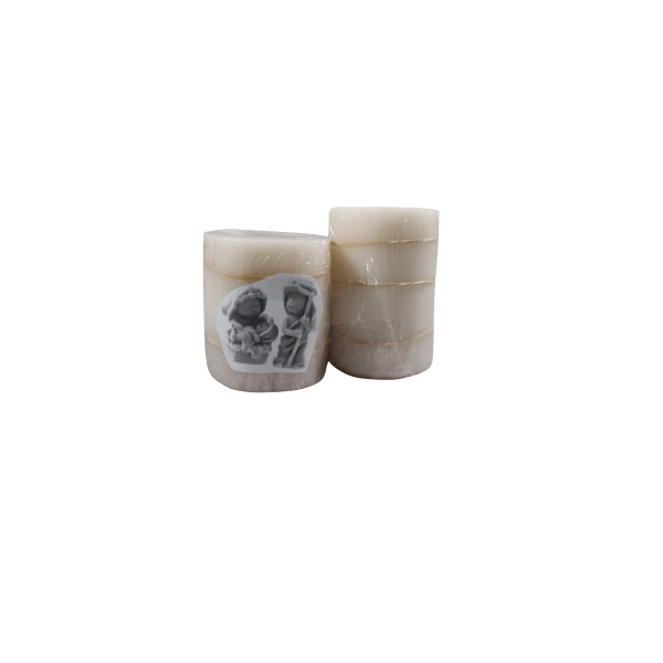 Conjunto de 2 Moldes para Fazer Velas de Presépio