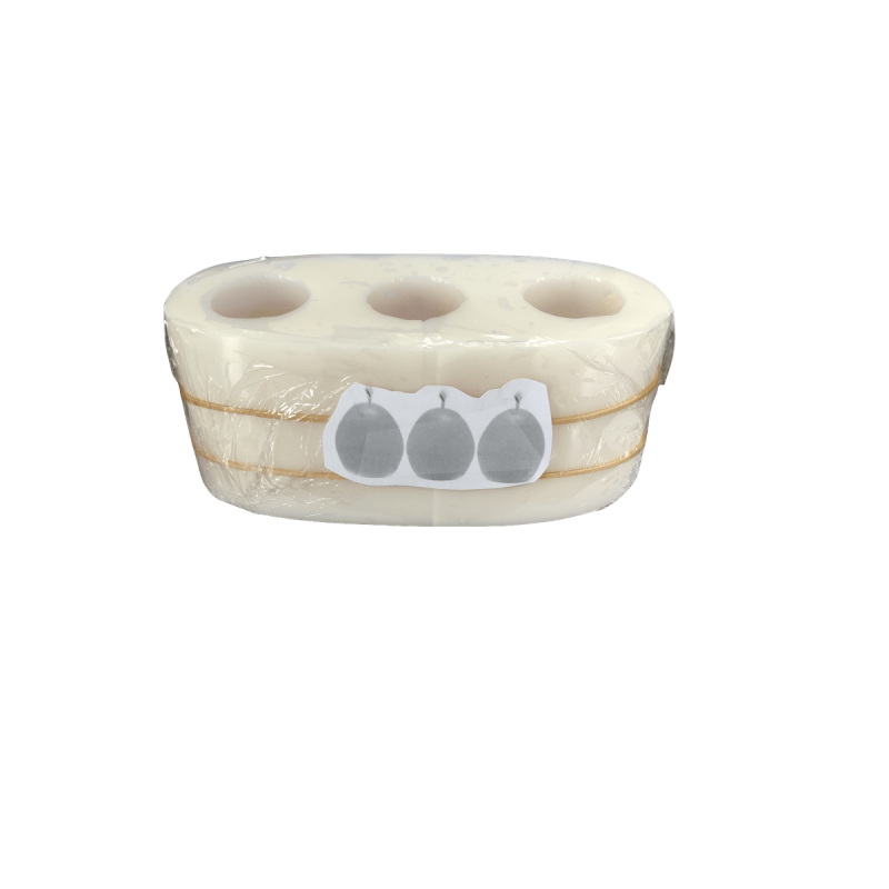 Molde para Fazer 3 Velas em Forma de Ovo Molde para Fazer 3 Velas em Forma de Ovo