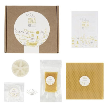 Kit DIY para Fazer Velas Enroladas de Cera Moldada