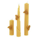 Kit DIY para Fazer Velas Enroladas de Cera Moldada