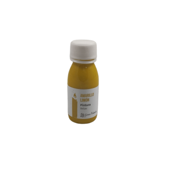 Tinta Amarelo-Limão para Pintar Velas – 60 ml