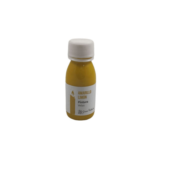 Tinta Amarelo-Limão para Pintar Velas – 60 ml