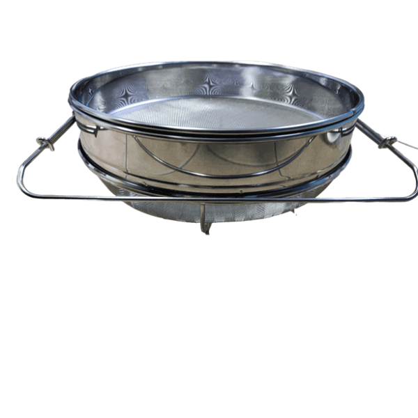 Filtro Duplo Extensível Grande em Inox para Mel
