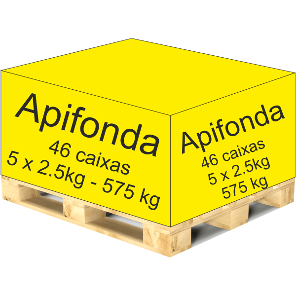 Apifonda – Palete de 46 Caixas de 12,5 kg – 575 kg