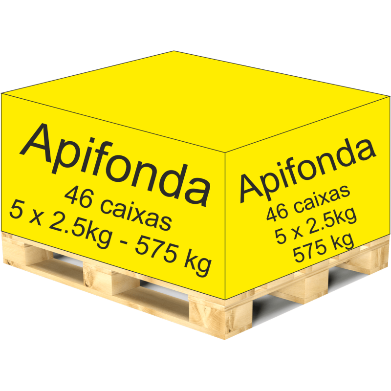 Apifonda – Palete de 46 Caixas de 12,5 kg – 575 kg Apifonda – Palete de 46 Caixas de 12,5 kg – 575 kg