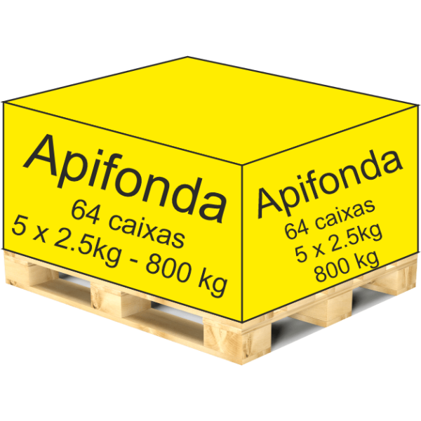 Apifonda – Palete de 64 Caixas de 12,5 kg – 800 kg