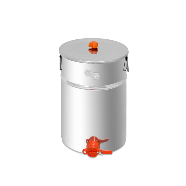 Bidão em Aço Inox para Mel 100 kg com Torneira 1½"