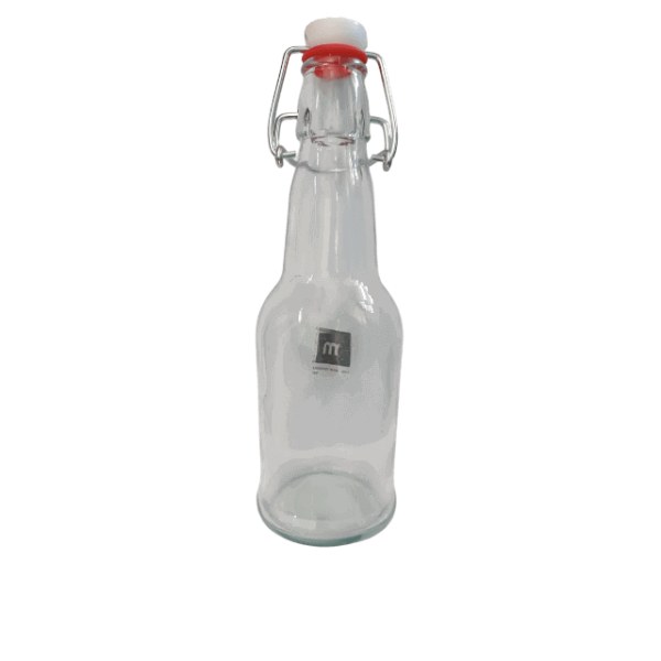 Garrafa de Vidro 250 ml com Tampa Hermética