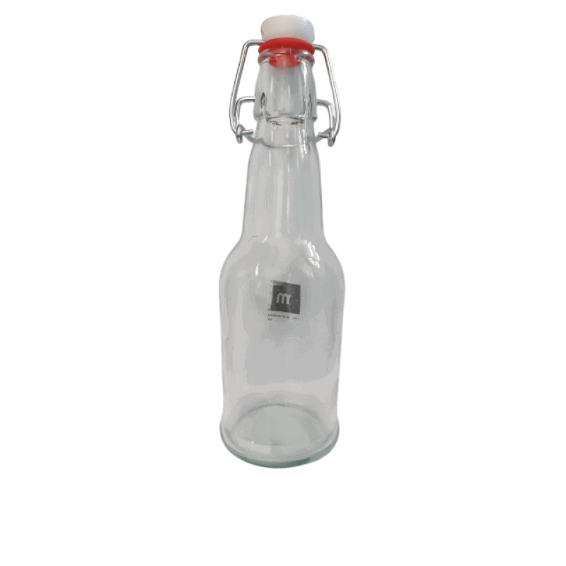 Garrafa de Vidro 250 ml com Tampa Hermética