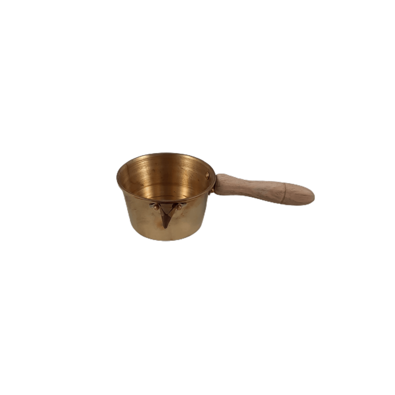 Caldeirinha Pequena em Latão para Derreter Cera Caldeirinha Pequena em Latão para Derreter Cera