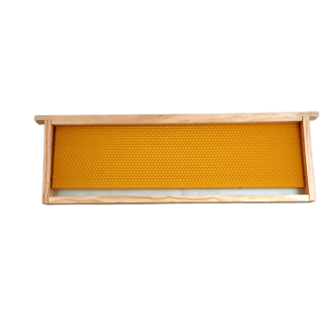 Quadro 1/2 alça langstroth com cera