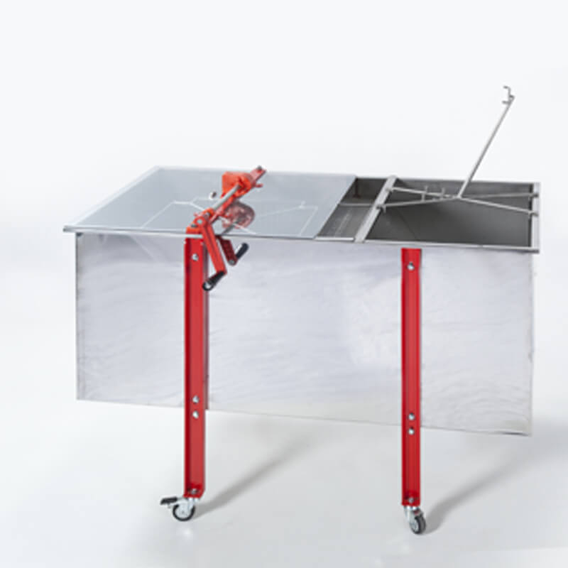 Combinado Inox Extrator Manual Universal para 4 Quadros com Tina de Desopercular Combinado Inox Extrator Manual Universal para 4 Quadros com Tina de Desopercular