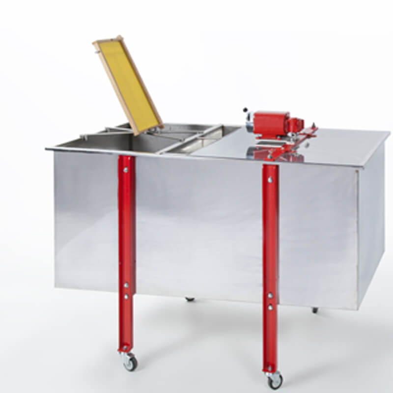 Combinado Inox Extrator Elétrico Radial Universal 12 Quadros com Tina de Desopercular