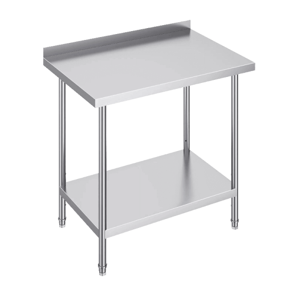 Mesa de Trabalho em Inox – Bancada 61 × 91 × 91 cm