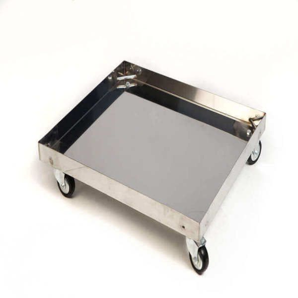 Carrinho em Inox com Rodas Giratórias para Langstroth