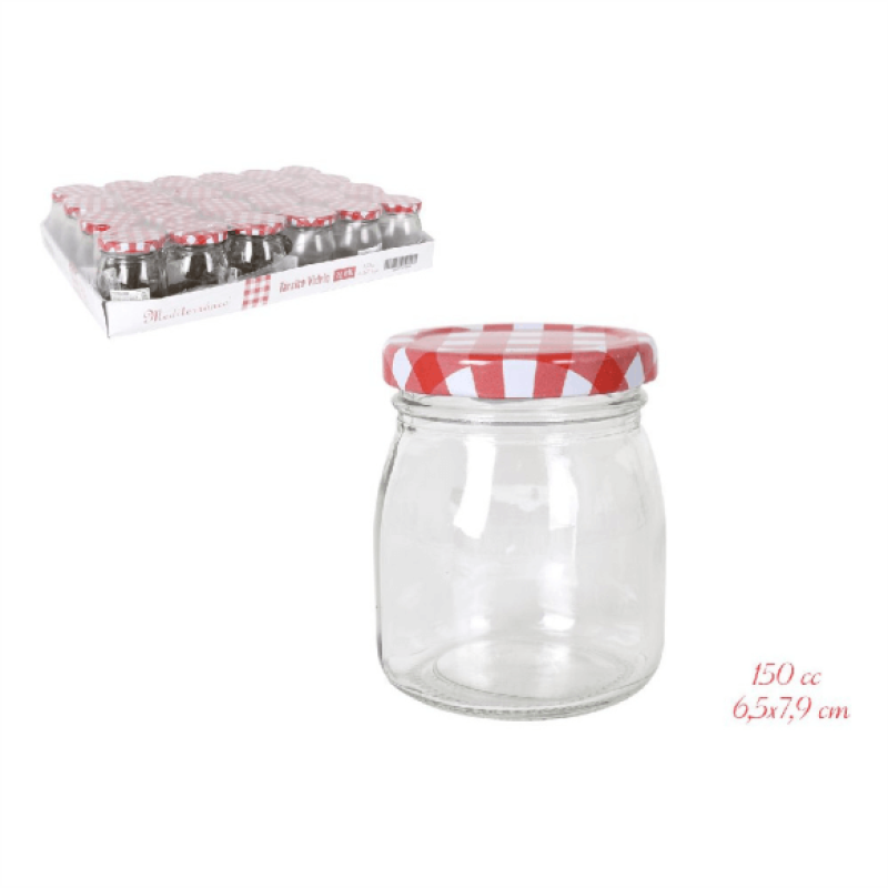 Frasco de Vidro Tipo Iogurteira 150 ml com Tampa Frasco de Vidro Tipo Iogurteira 150 ml com Tampa