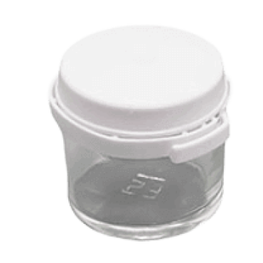 Frasco de Vidro para 10 g de Geleia Real com Tampa