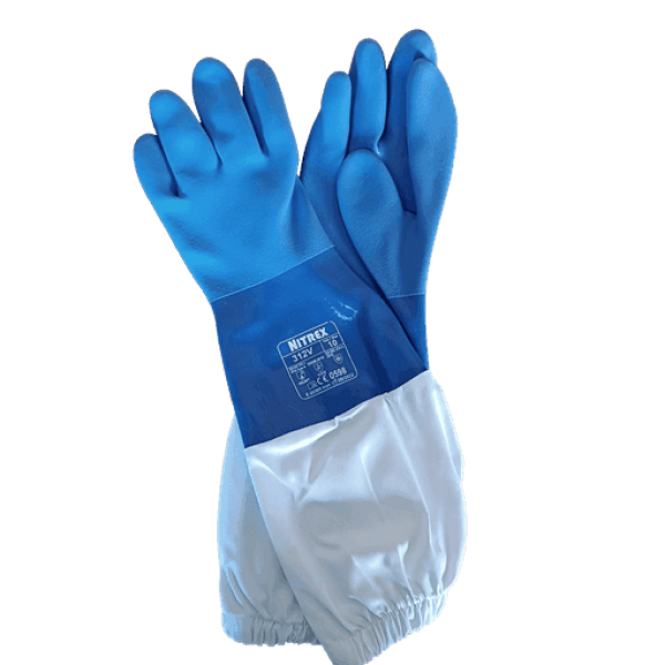 Luvas de Nitrilo Azul para Apicultor