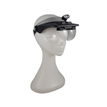 Lupa Binocular com Iluminação LED e 4 Ampliações