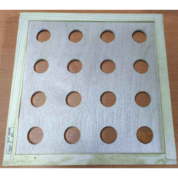 Prancheta Lusitana/Reversível com 16 Furos para Produção de Favo em Frasco