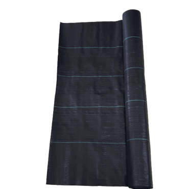 Malha Anti-Ervas Negra – Rolo de 1 × 50 m