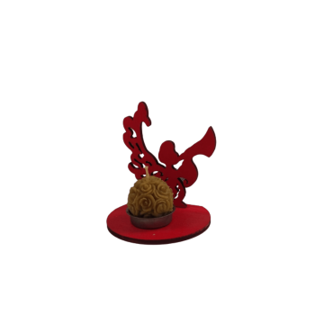 Castiçal Anjo com Vela de Cera de Abelha – Bola Flores