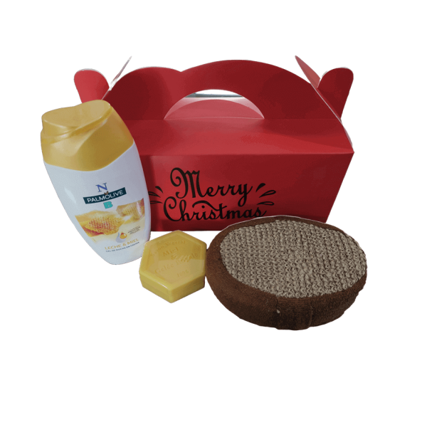 Caixa de Natal Banho de Mel – Gel de Duche, Sabonete e Esponja