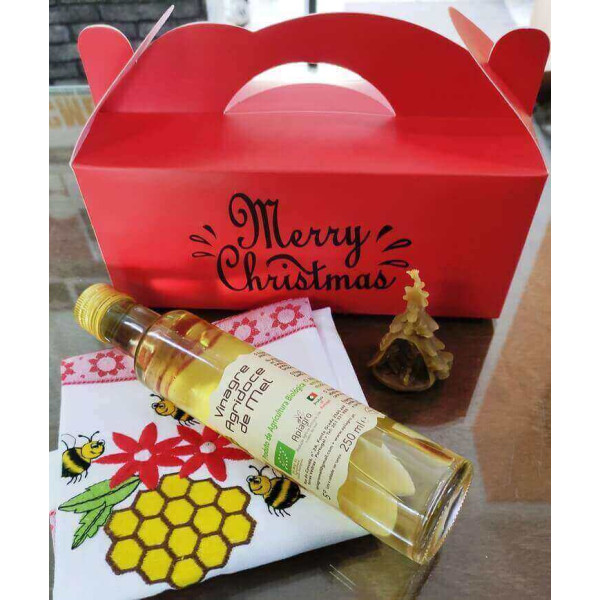 Caixa de Natal Miminhos de Mel – Vinagre, Pano de Cozinha e Vela