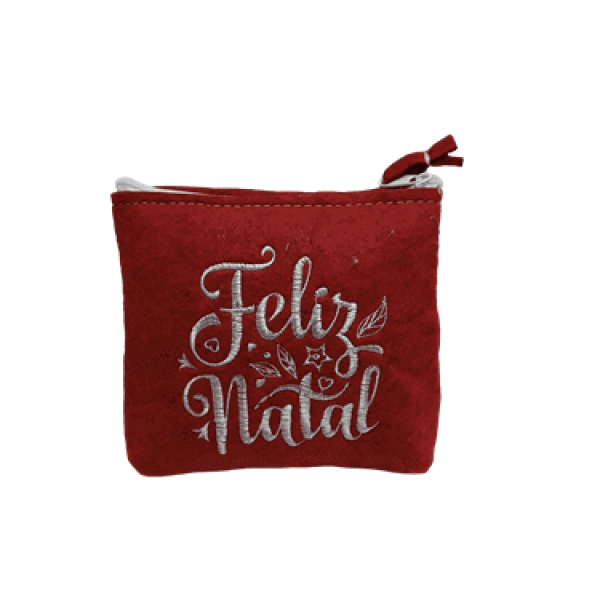 Bolsinha de Natal com Fecho – Feliz Natal