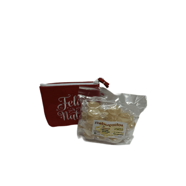 Bolsinha com Fecho Feliz Natal com Rebuçados de Mel – 250 g