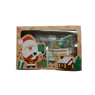 Caixinha Doce de Natal – Rebuçados e Chocolate com Mel Caixinha Doce de Natal – Rebuçados e Chocolate com Mel