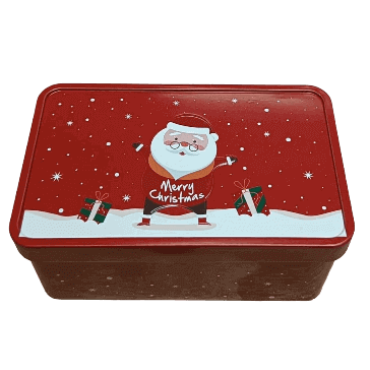 Caixa Metálica de Natal – Merry Christmas