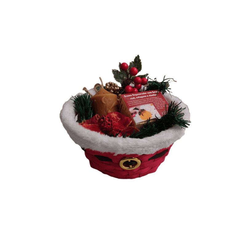 Cesta Natalícia Especial – Creme de Rosto e Vela de Cera de Abelha Cesta Natalícia Especial – Creme de Rosto e Vela de Cera de Abelha